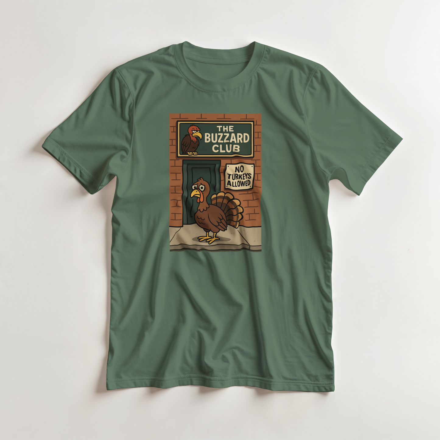 Heavyweight Unisex Crewneck T-shirt | Buzzard Club