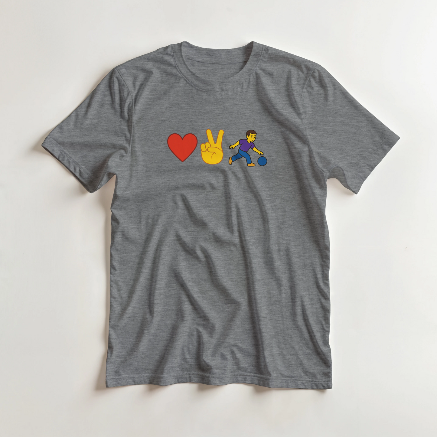 Heavyweight Unisex Crewneck T-shirt | Love2Bowl
