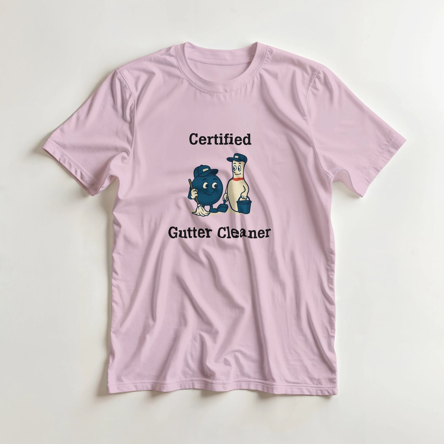 Heavyweight Unisex Crewneck T-shirt | Certified Gutter Cleaner
