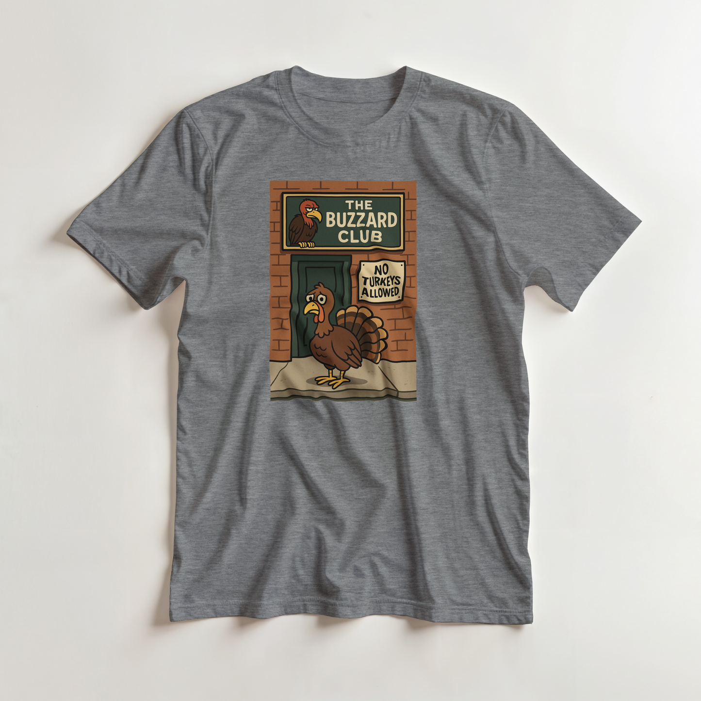 Heavyweight Unisex Crewneck T-shirt | Buzzard Club