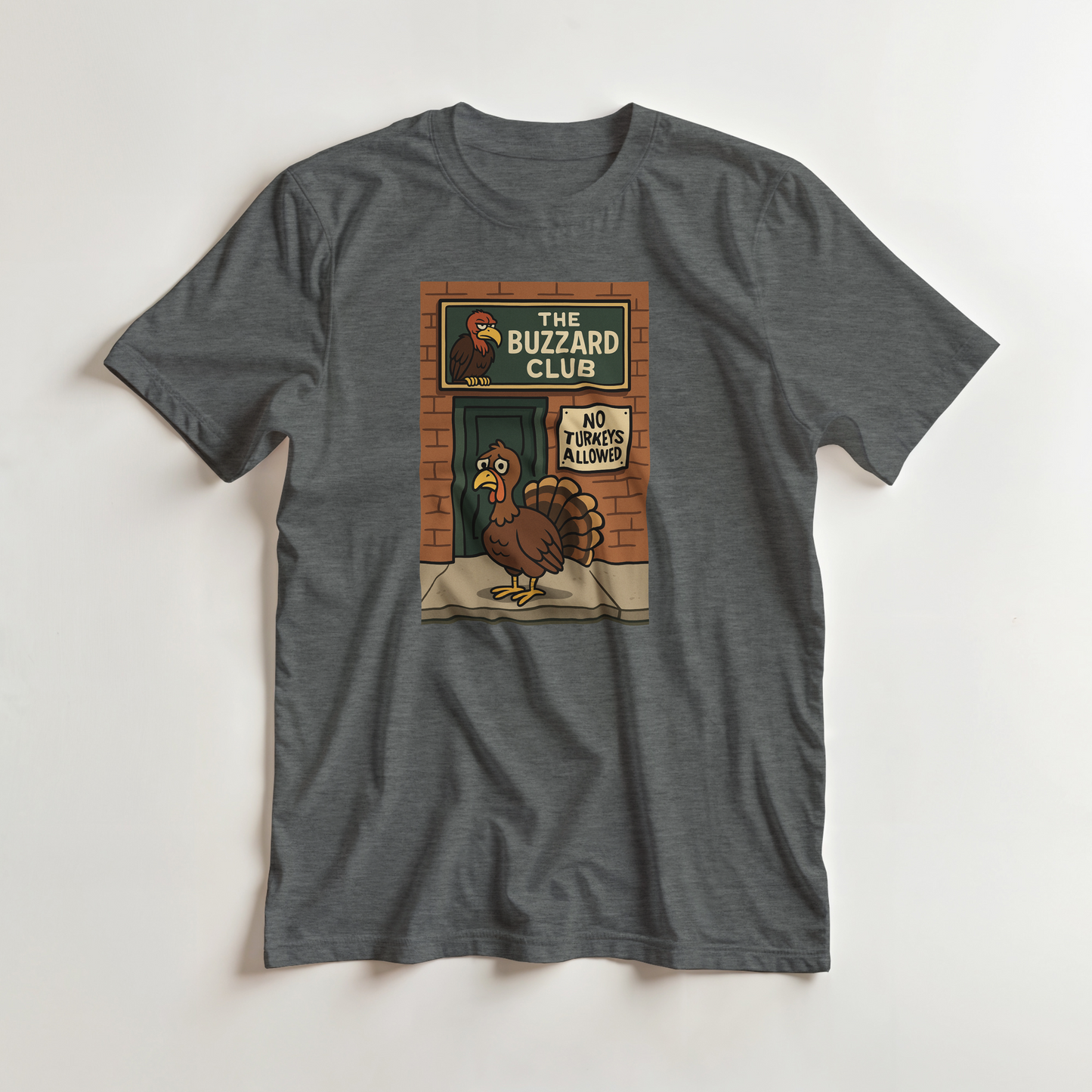 Heavyweight Unisex Crewneck T-shirt | Buzzard Club