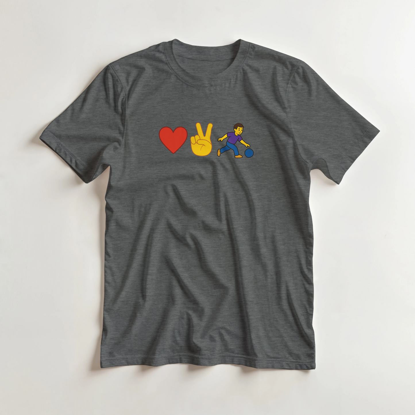 Heavyweight Unisex Crewneck T-shirt | Love2Bowl