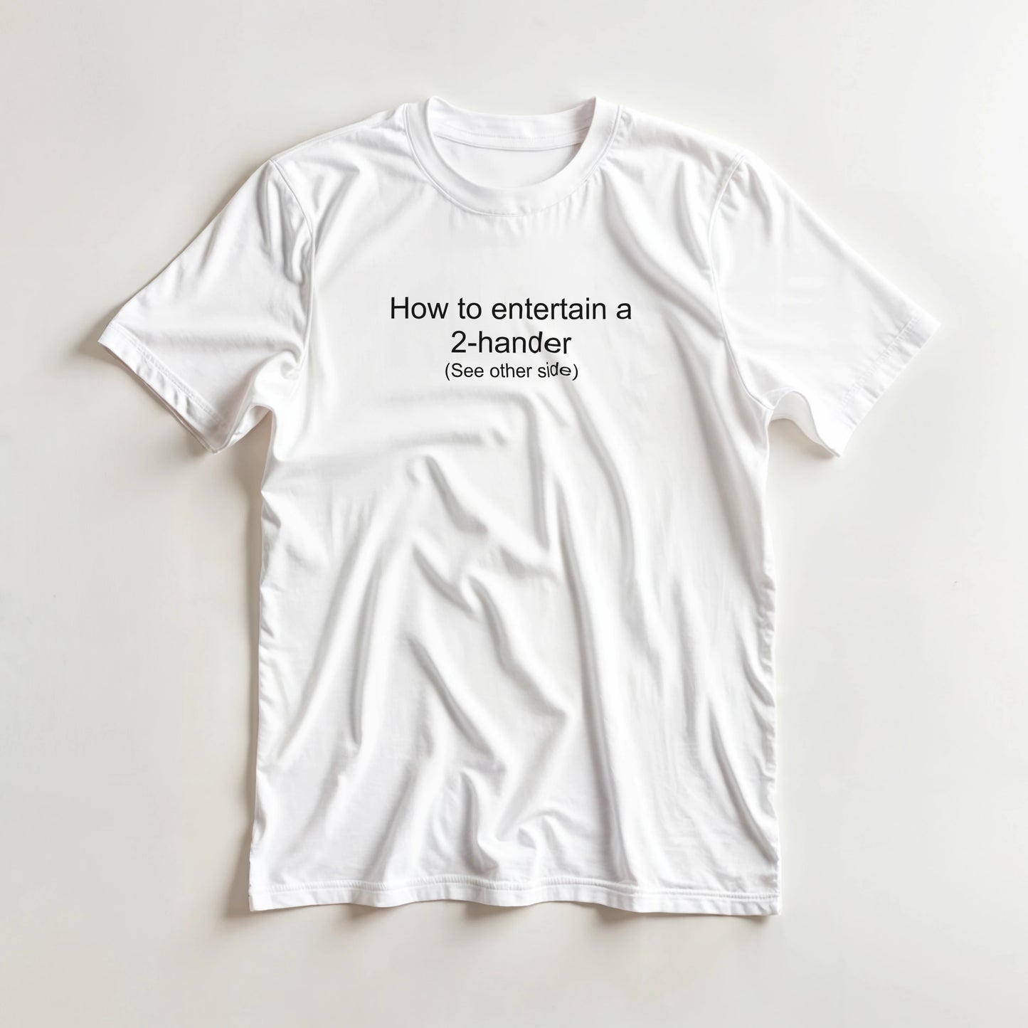 Heavyweight Unisex Crewneck T-shirt | How to entertain a 2-hander