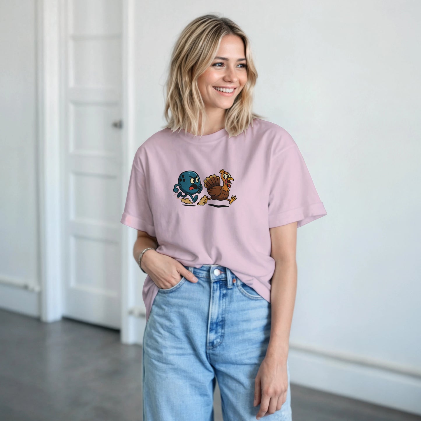 Heavyweight Unisex Crewneck T-shirt | Chasin' Turkeys