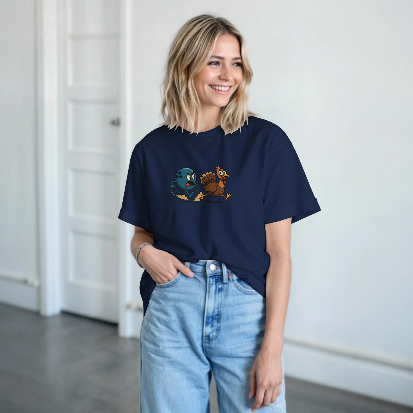 Heavyweight Unisex Crewneck T-shirt | Chasin' Turkeys