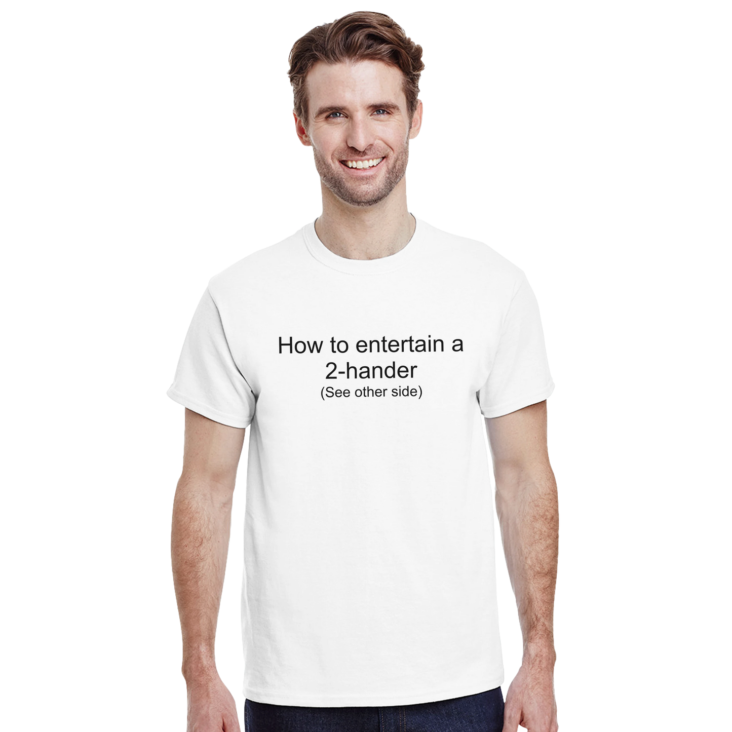 Heavyweight Unisex Crewneck T-shirt | How to entertain a 2-hander