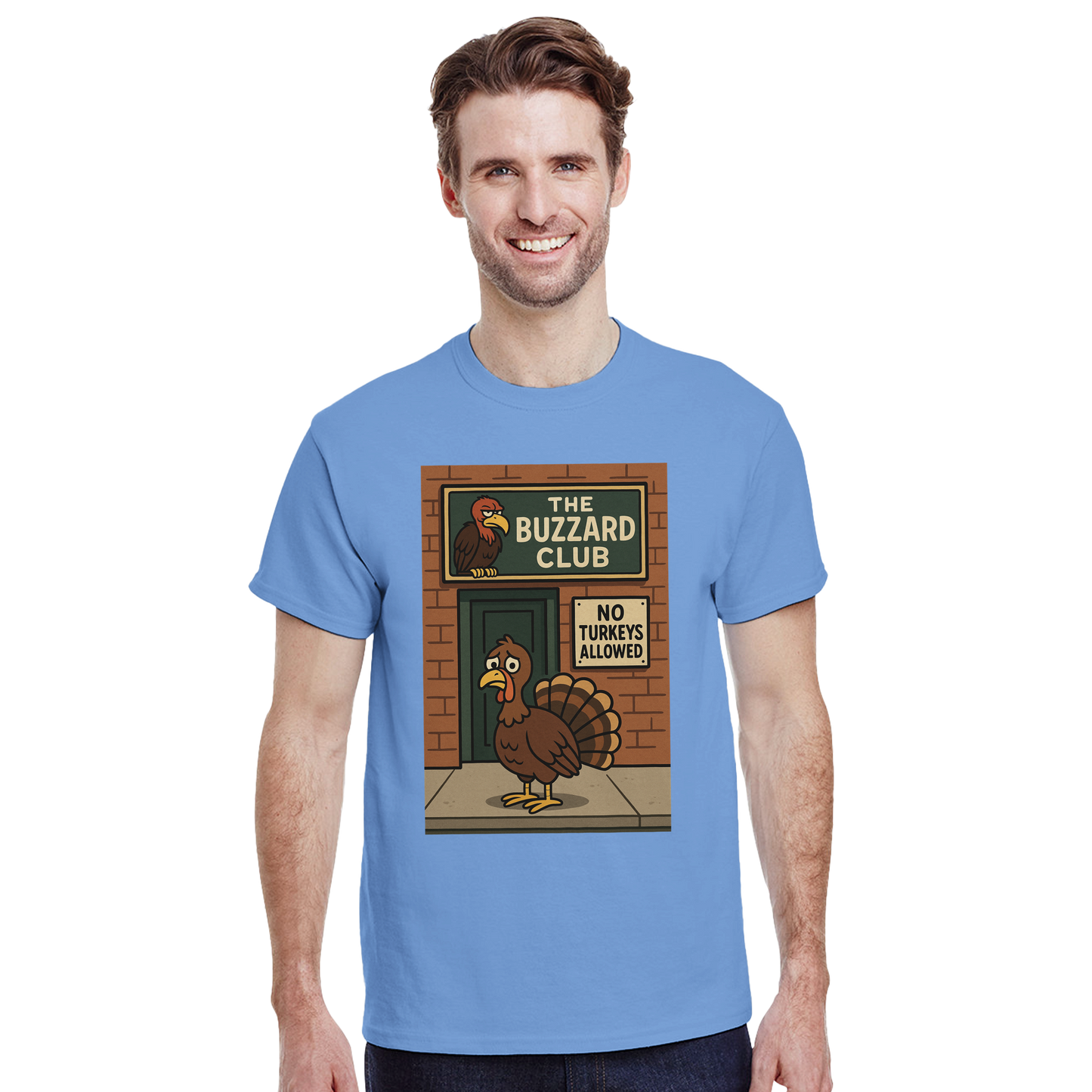 Heavyweight Unisex Crewneck T-shirt | Buzzard Club