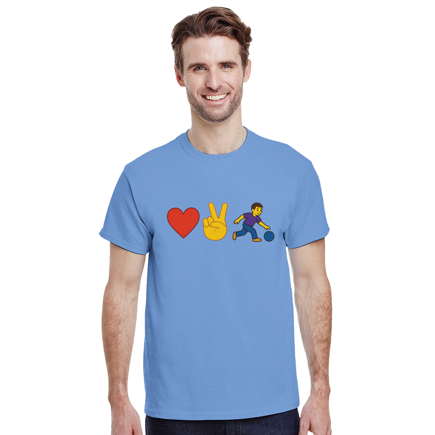 Heavyweight Unisex Crewneck T-shirt | Love2Bowl