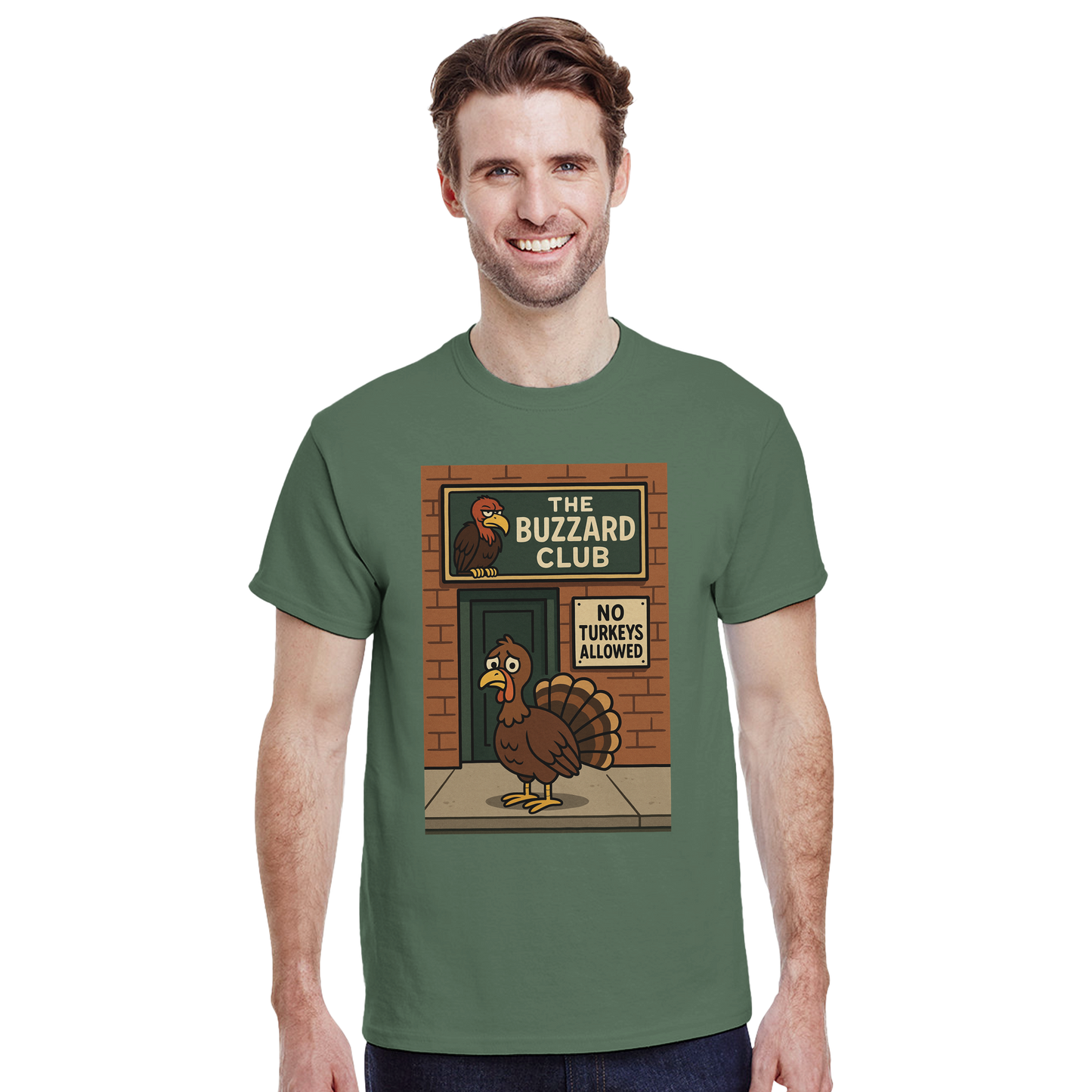 Heavyweight Unisex Crewneck T-shirt | Buzzard Club