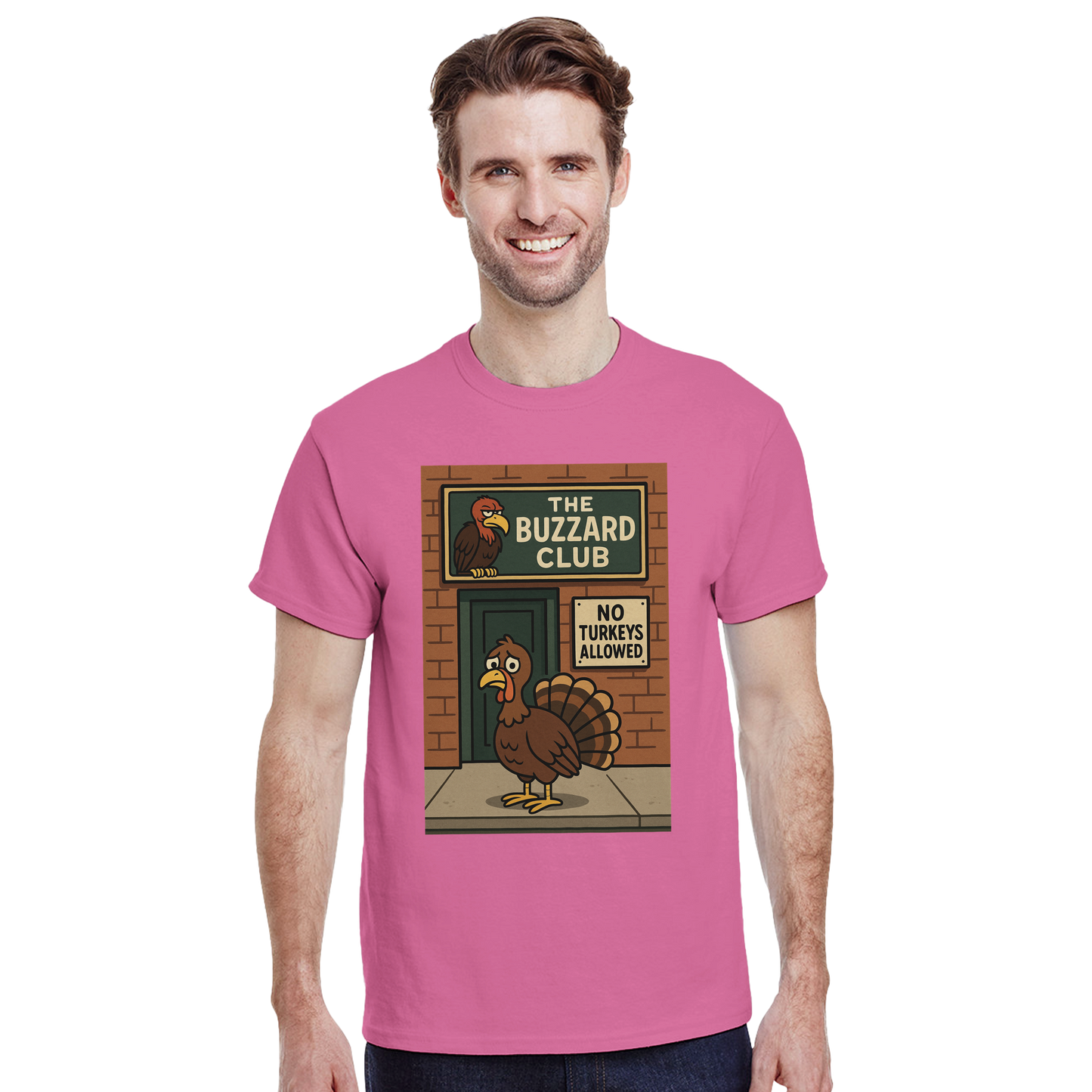 Heavyweight Unisex Crewneck T-shirt | Buzzard Club