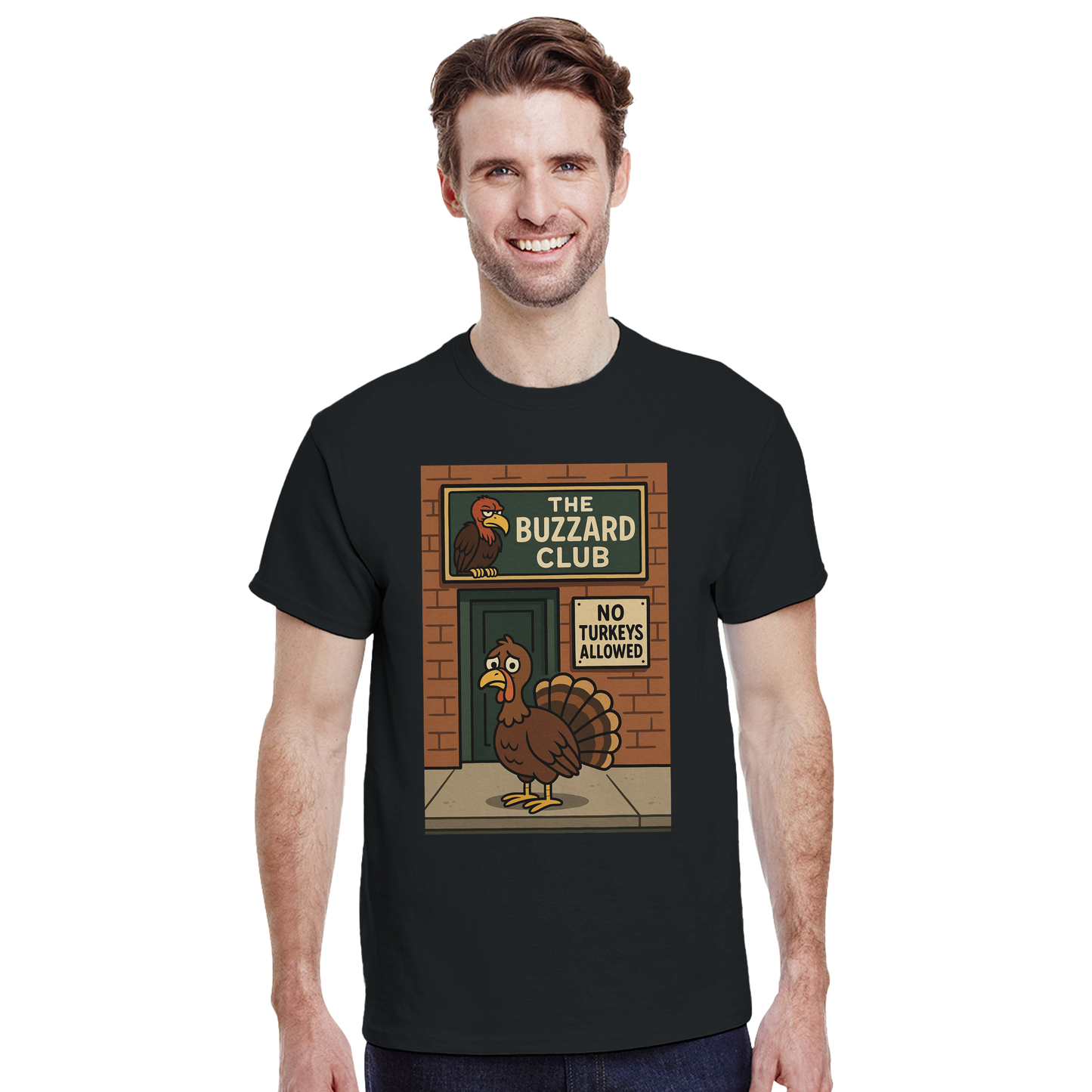 Heavyweight Unisex Crewneck T-shirt | Buzzard Club