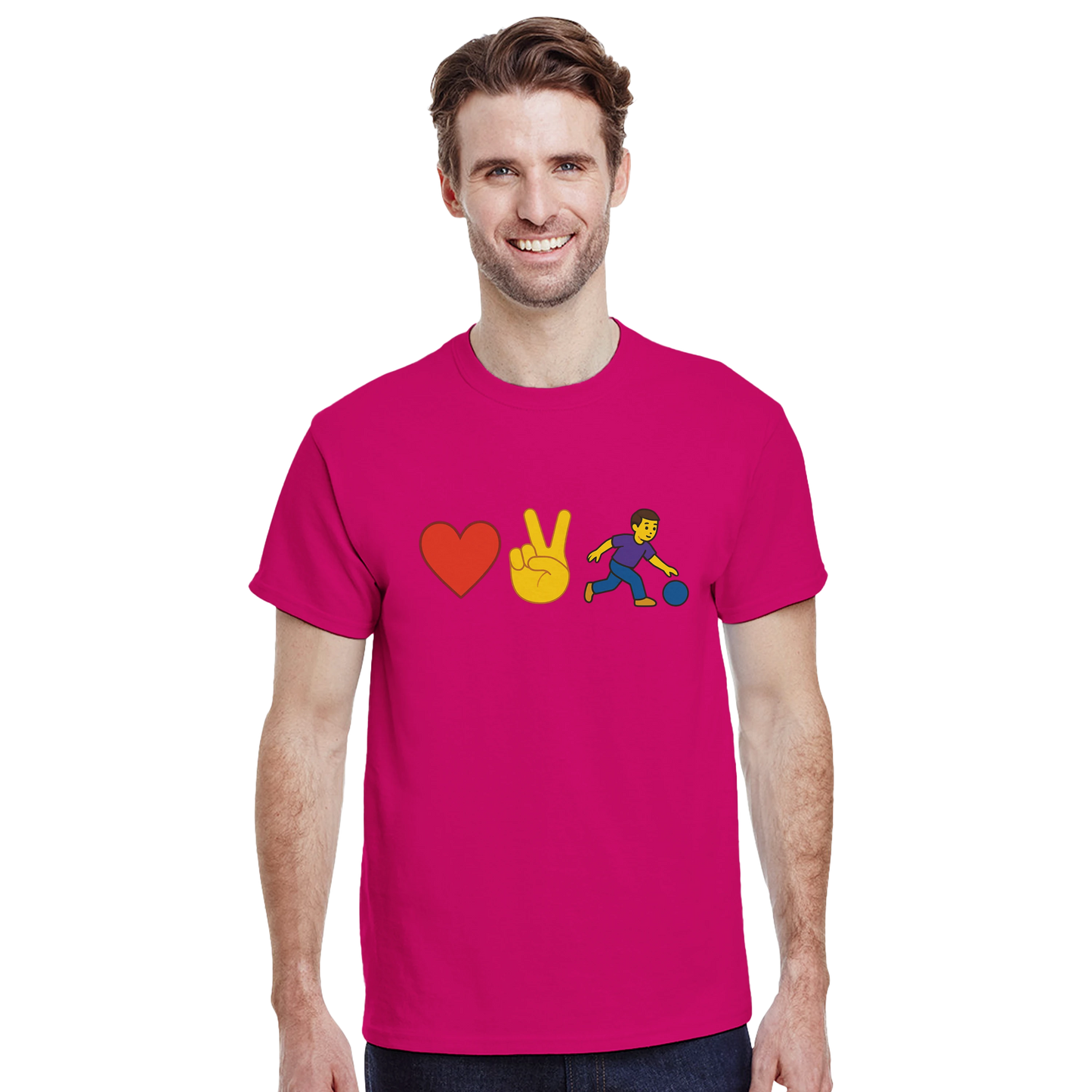 Heavyweight Unisex Crewneck T-shirt | Love2Bowl