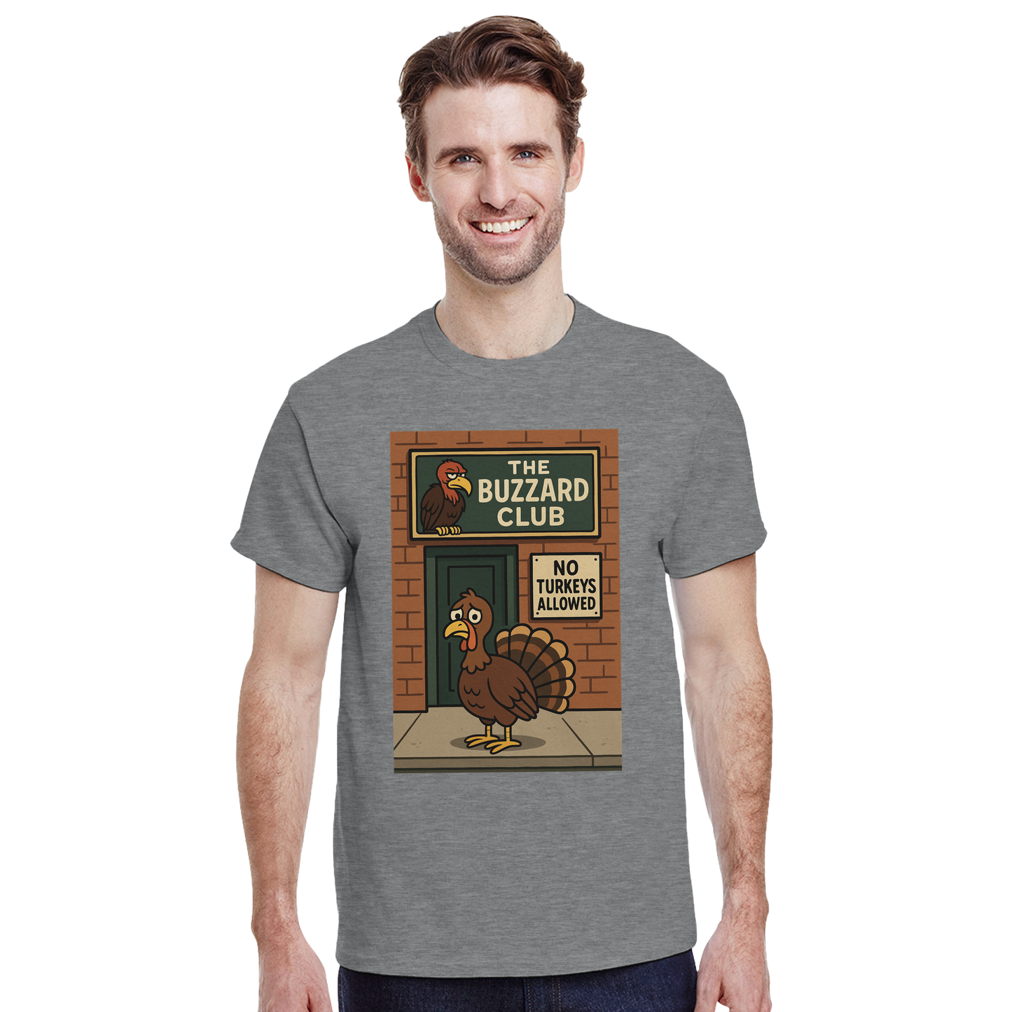 Heavyweight Unisex Crewneck T-shirt | Buzzard Club