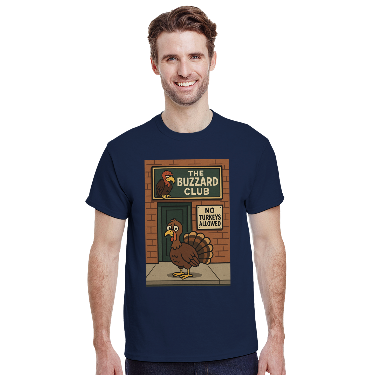 Heavyweight Unisex Crewneck T-shirt | Buzzard Club