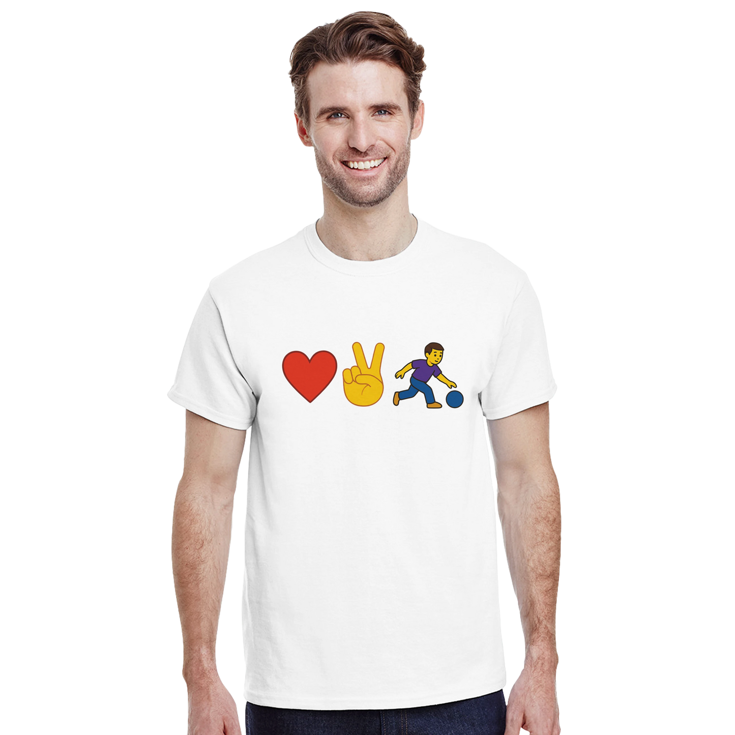 Heavyweight Unisex Crewneck T-shirt | Love2Bowl