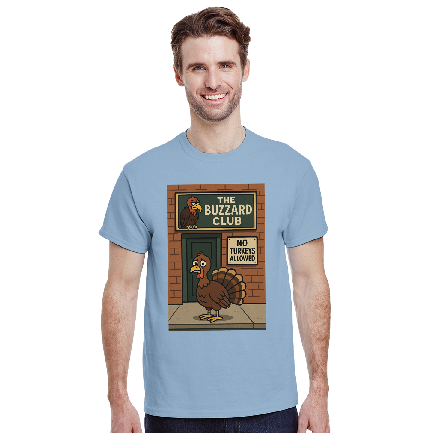 Heavyweight Unisex Crewneck T-shirt | Buzzard Club