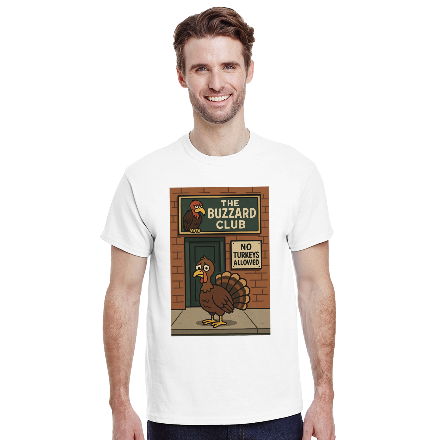 Heavyweight Unisex Crewneck T-shirt | Buzzard Club