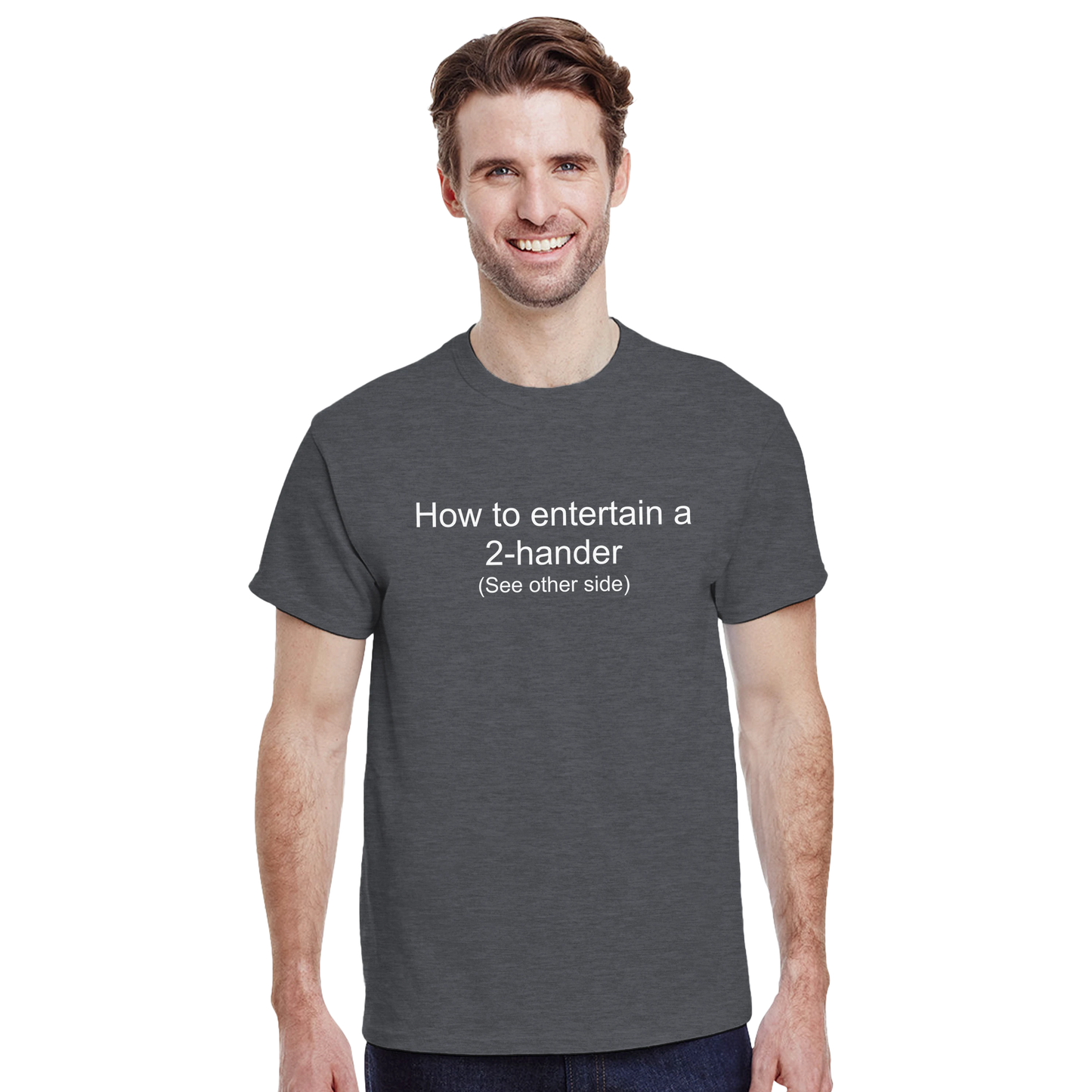 Heavyweight Unisex Crewneck T-shirt | How to entertain a 2-hander