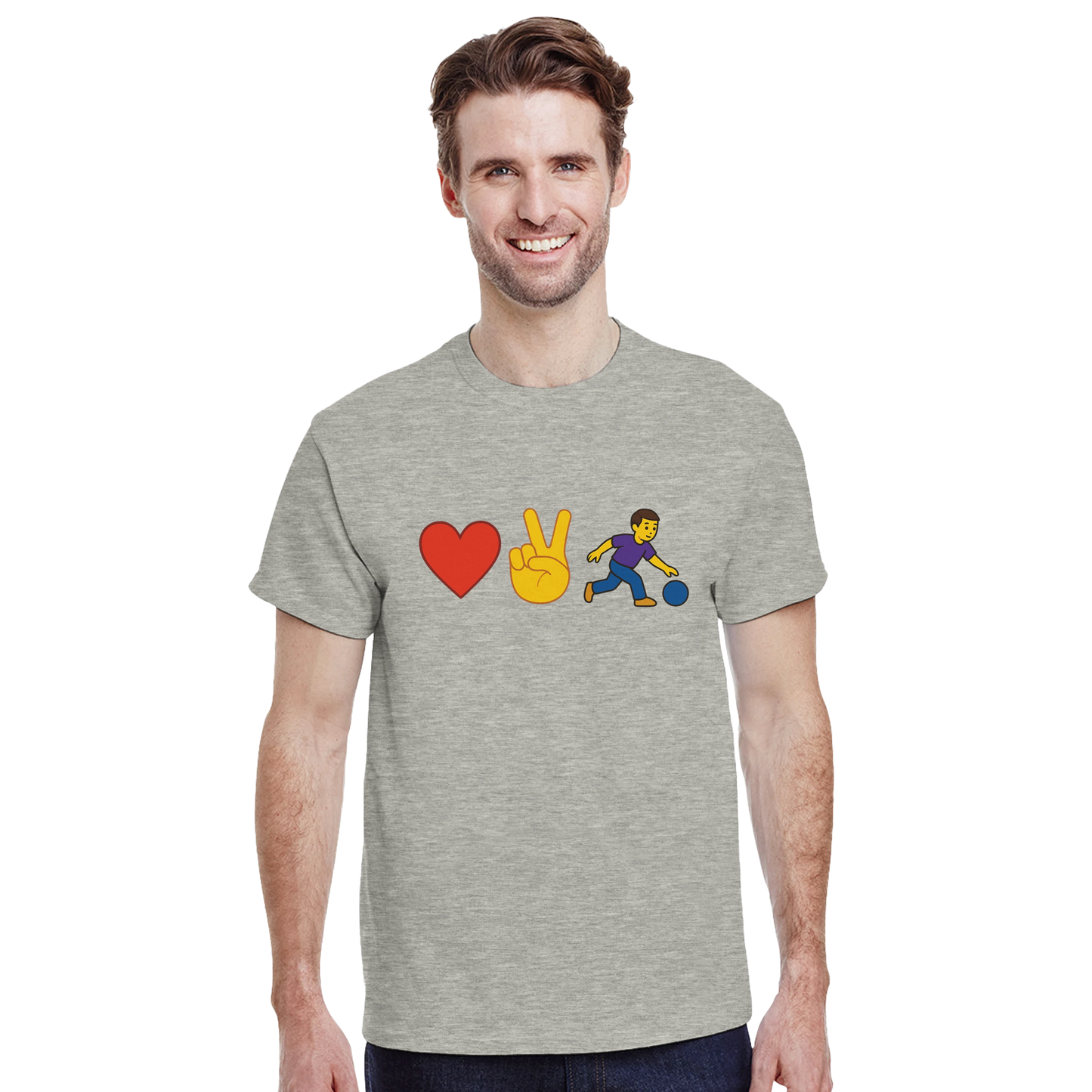 Heavyweight Unisex Crewneck T-shirt | Love2Bowl