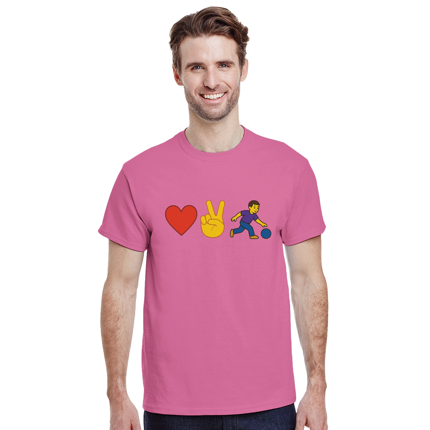 Heavyweight Unisex Crewneck T-shirt | Love2Bowl