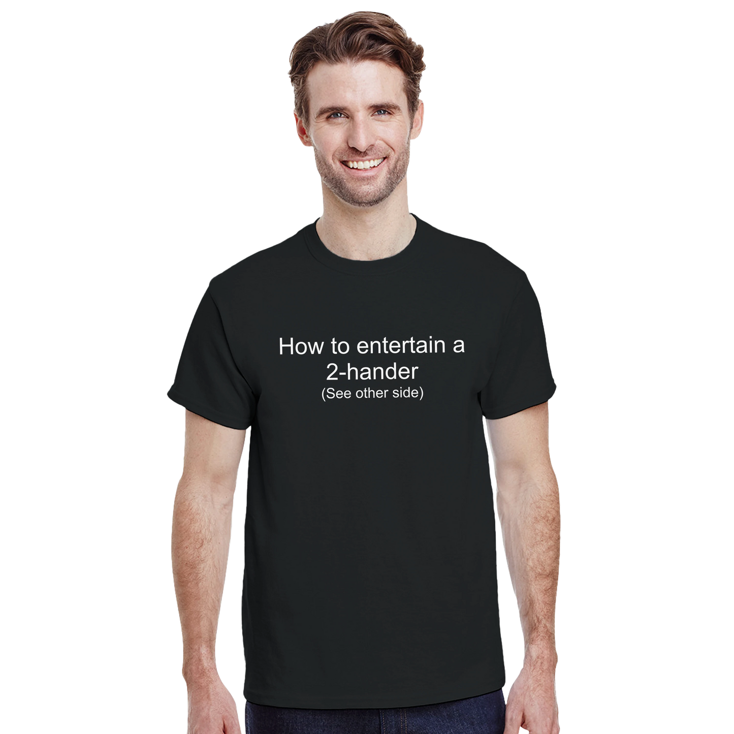 Heavyweight Unisex Crewneck T-shirt | How to entertain a 2-hander