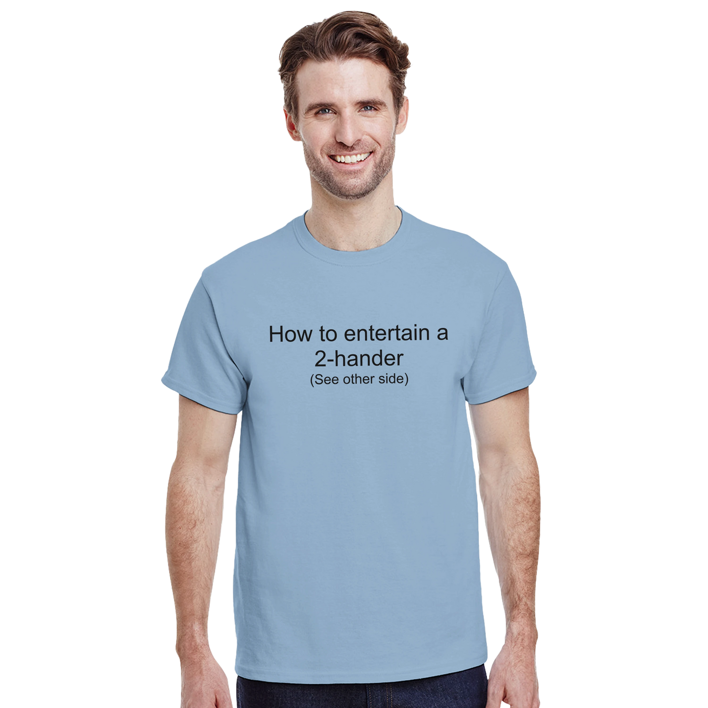 Heavyweight Unisex Crewneck T-shirt | How to entertain a 2-hander