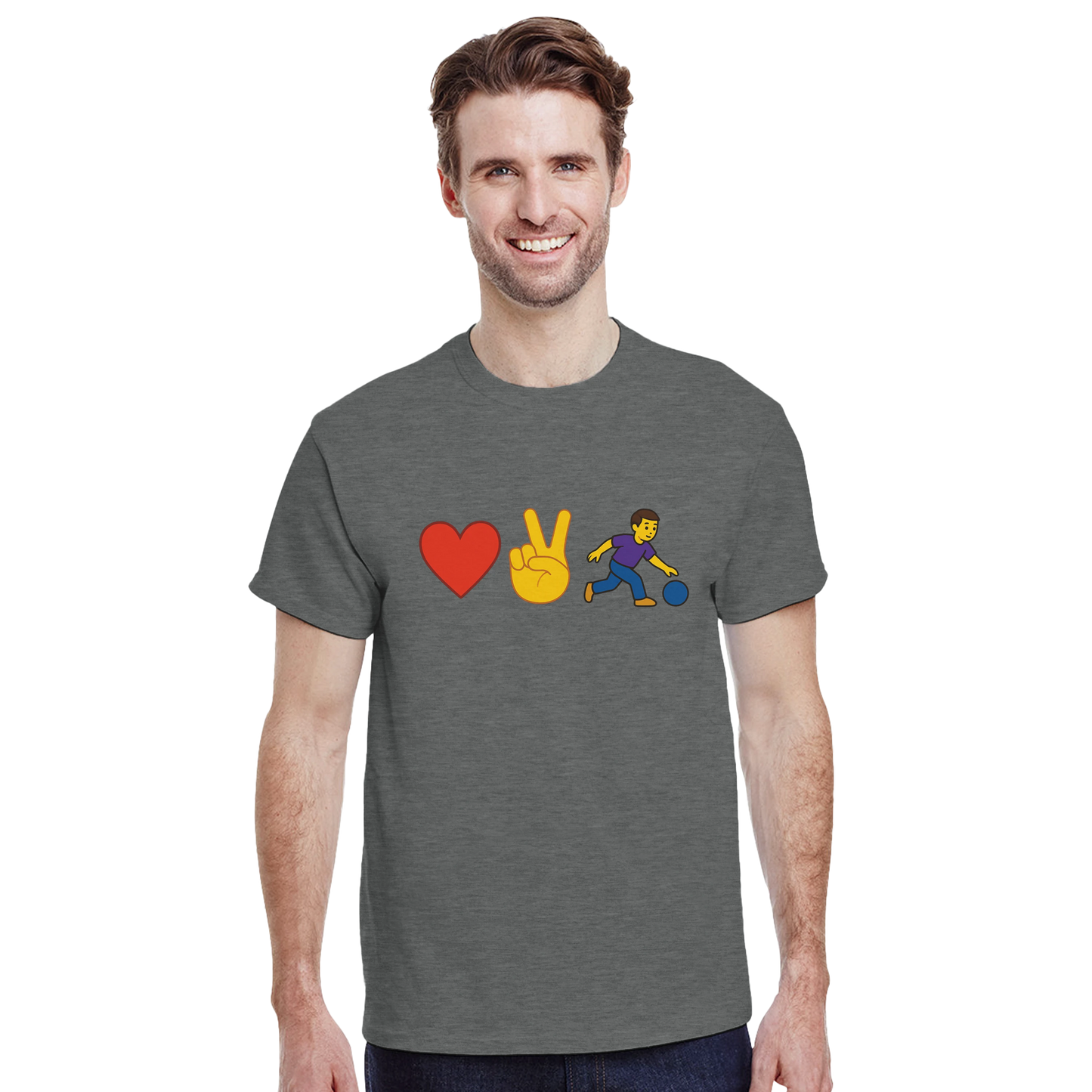 Heavyweight Unisex Crewneck T-shirt | Love2Bowl