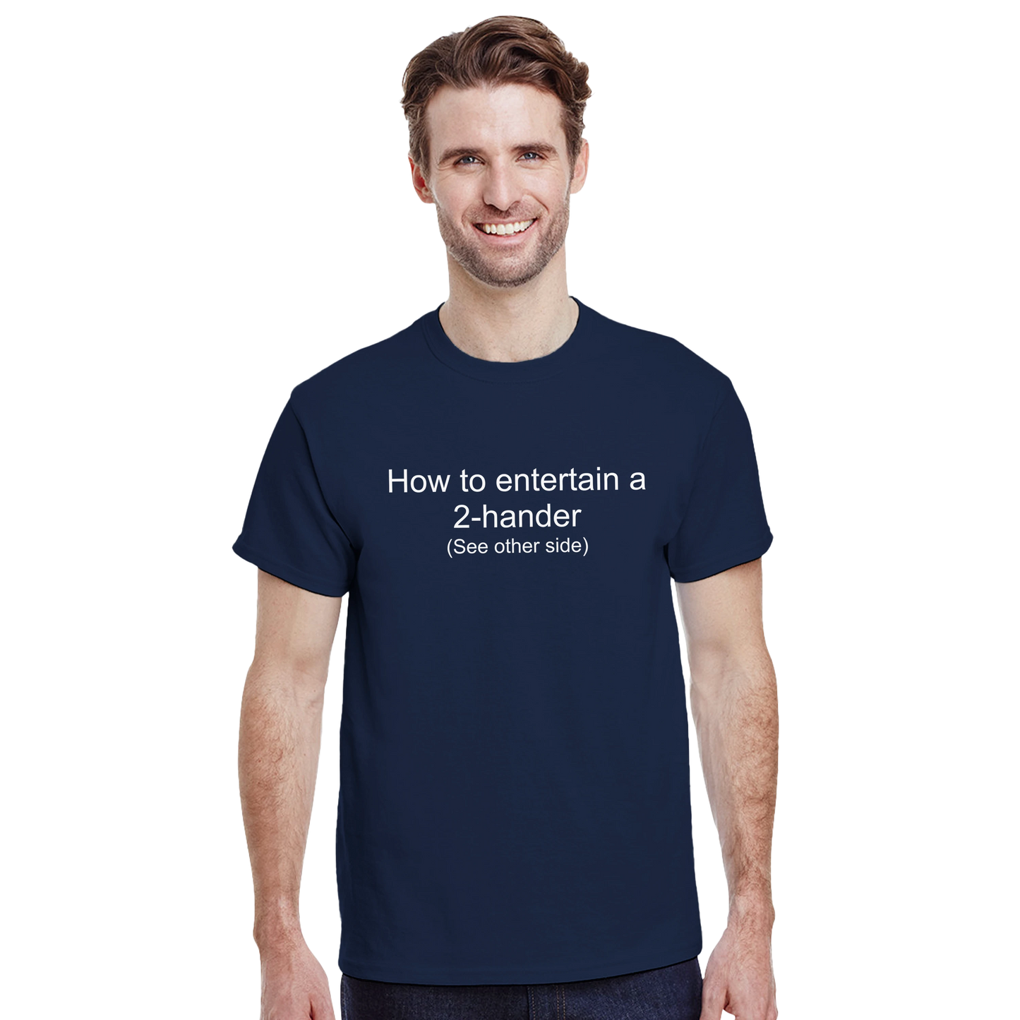 Heavyweight Unisex Crewneck T-shirt | How to entertain a 2-hander